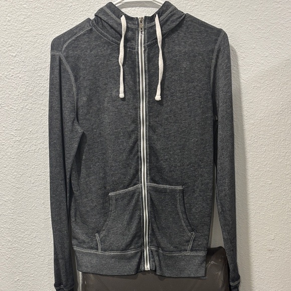 SO Men's Charcoal Zip-Up Sweater - Picture 1 of 3